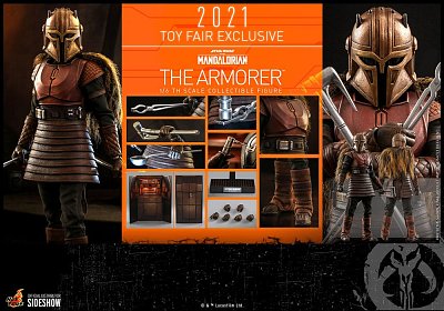 Star Wars The Mandalorian akční figurka 1/6 The Armorer 2021 Toy Fair Exclusive 29 cm