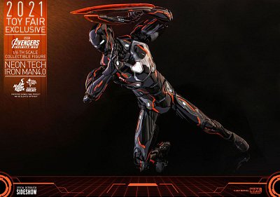 Avengers: Infinity War Action Figure 1/6 Iron Man Neon Tech 4.0 2021 Toy Fair Exclusive 32 cm