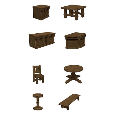 Předmalované miniatury D&D Icons of the Realms The Yawning Portal Inn - Bary a stoly