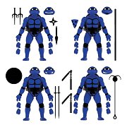Sběratelská akční figurka Teenage Mutant Ninja Turtles 4-Pack Midnight Turtles SDCC Exclusive 13 cm