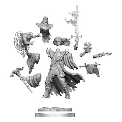 Sada miniaturního modelu Dungeons & Dragons Frameworks Human Warlock Muž