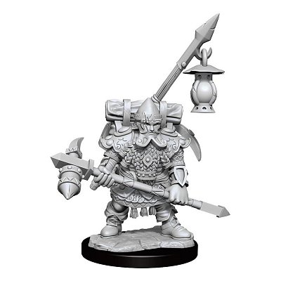 Sada miniaturního modelu Dungeons & Dragons Frameworks Mužský bojovník trpaslíků