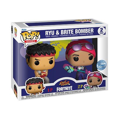 Fortnite POP! Hry Vinylové figurky 2-balení Ryu & Brite Bomber 5 cm