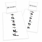 Friends Duvet Set Writing 135 x 200 cm / 80 x 80 cm