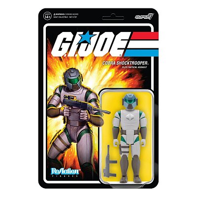 GI Joe ReAction Action Figure Cobra Shocktrooper Rifle B Wave 2 10 cm