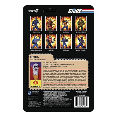 GI Joe ReAction Action Figure Destro 10 cm