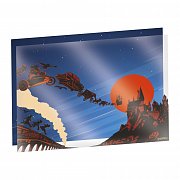 Umělecká reprodukce Harryho Pottera Transport do Bradavic Limitovaná edice Fan-Cel 36 x 28 cm