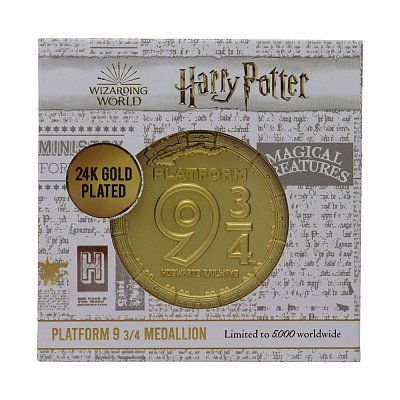 Harry Potter Medallion Platform 9 3/4 Limitovaná edice (pozlacené)