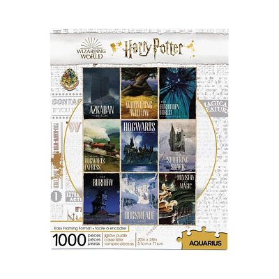 Cestovní plakáty s puzzle Harry Potter (1000 kusů)