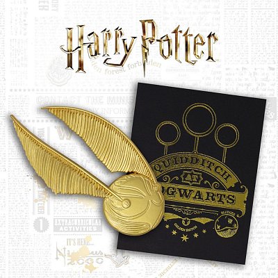 Harry Potter XL Premium Pin Badge Oversized Snitch (pozlacený)