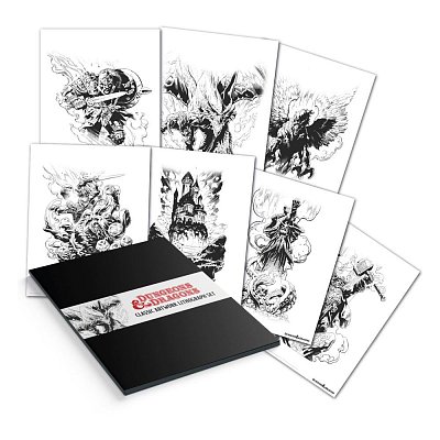 Dungeons & Dragons Lithograph 7-set 36 x 28 cm