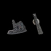 Lord of the Rings Collectors Pins 2-Pack Helm\'s Deep & Orthanc