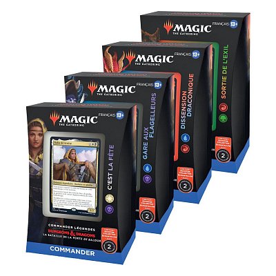Magic the Gathering Commander Légendes : la bataille de la Porte de Baldur Commander Decks Display (4) francouzsky