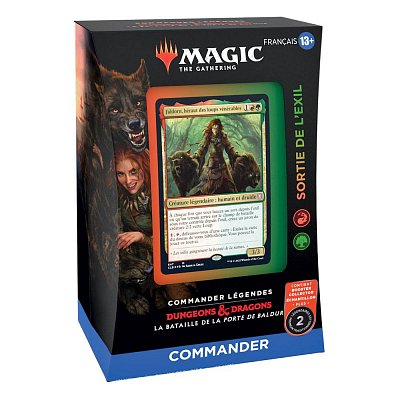 Magic the Gathering Commander Légendes : la bataille de la Porte de Baldur Commander Decks Display (4) francouzsky