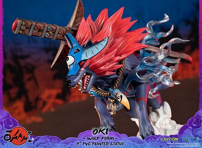 Okami PVC socha Oki (Vlčí forma) 21 cm - Poškozený obal