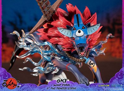 Okami PVC socha Oki (Vlčí forma) 21 cm - Poškozený obal