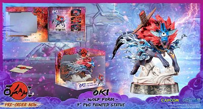 Okami PVC socha Oki (Vlčí forma) 21 cm - Poškozený obal