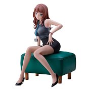 Originální ilustrace PVC Socha Doshima Ilustrace Senior Office Lady With Many Moles 23 cm