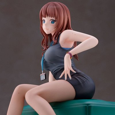 Originální ilustrace PVC Socha Doshima Ilustrace Senior Office Lady With Many Moles 23 cm