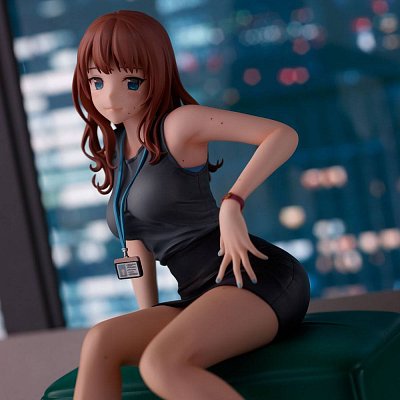 Originální ilustrace PVC Socha Doshima Ilustrace Senior Office Lady With Many Moles 23 cm