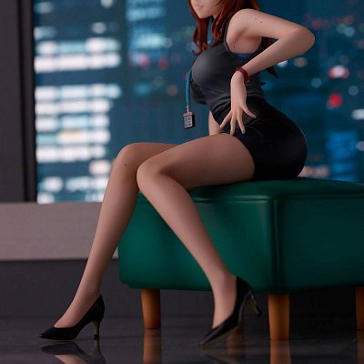 Originální ilustrace PVC Socha Doshima Ilustrace Senior Office Lady With Many Moles 23 cm