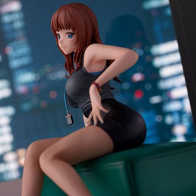 Originální ilustrace PVC Socha Doshima Ilustrace Senior Office Lady With Many Moles 23 cm