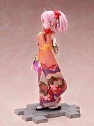 Laid-Back Camp PVC socha 1/7 Nadeshiko Kagamihara Furisode Ver. 21 cm