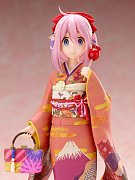 Laid-Back Camp PVC socha 1/7 Nadeshiko Kagamihara Furisode Ver. 21 cm