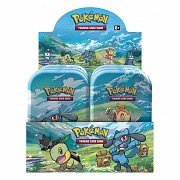 Mini plechový displej Pokémon Sinnoh Stars (10) *německá verze*