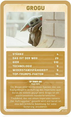 Star Wars Mandalorian karetní hra Nejlepší Trumps Quiz *německá verze*
