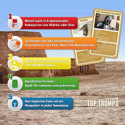 Star Wars Mandalorian karetní hra Nejlepší Trumps Quiz *německá verze*