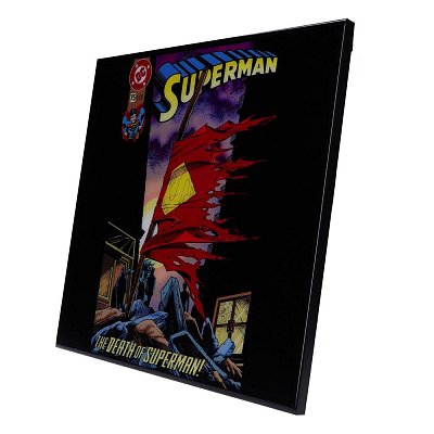 Superman křišťálově čistý obraz Smrt Supermana 32 x 32 cm