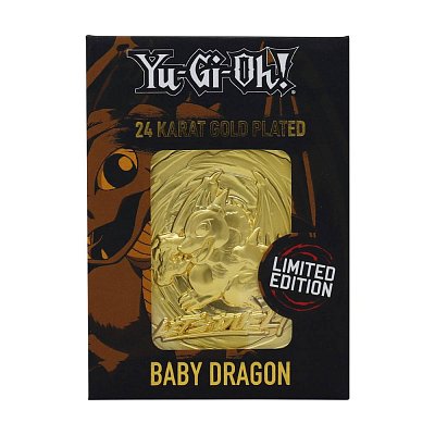 Yu-Gi-Oh! Replika karty Baby Dragon (pozlacená)