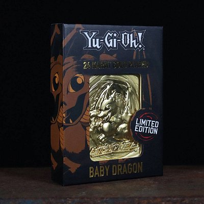 Yu-Gi-Oh! Replika karty Baby Dragon (pozlacená)