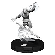 Nenabarvené miniaturní stříbrné pouzdro na surfaře Marvel HeroClix Deep Cuts (4)