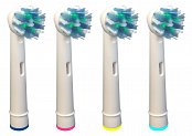NK01 - 4 Stück Ersatzbürstenköpfe KOMA NK01 für elektrische Zahnbürste Braun Oral-B Cross Action