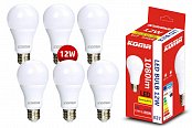 E27 - 6 Stück LED-Lampen KOMA E27 12W, 230V, 1080lm, 20000h, 6500K Kaltweiß