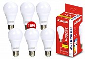 E27 - 6 Stück LED-Lampen KOMA E27 18W, 230V, 1620lm, 20000h, 6500K Kaltweiß
