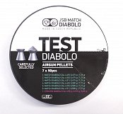 Diabolo jsb test match 4,5mm pistolové 7x50ks