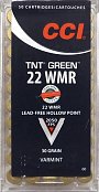 Náboj cci .22wmr tnt green hp 30gr 50ks