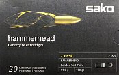 Náboj sako 7x65r hammerhead 11g soft point 20 ks